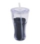 Copo Com Canudo 550Ml E Mochila Tipo Saco - Vasco Da Gama - Mileno